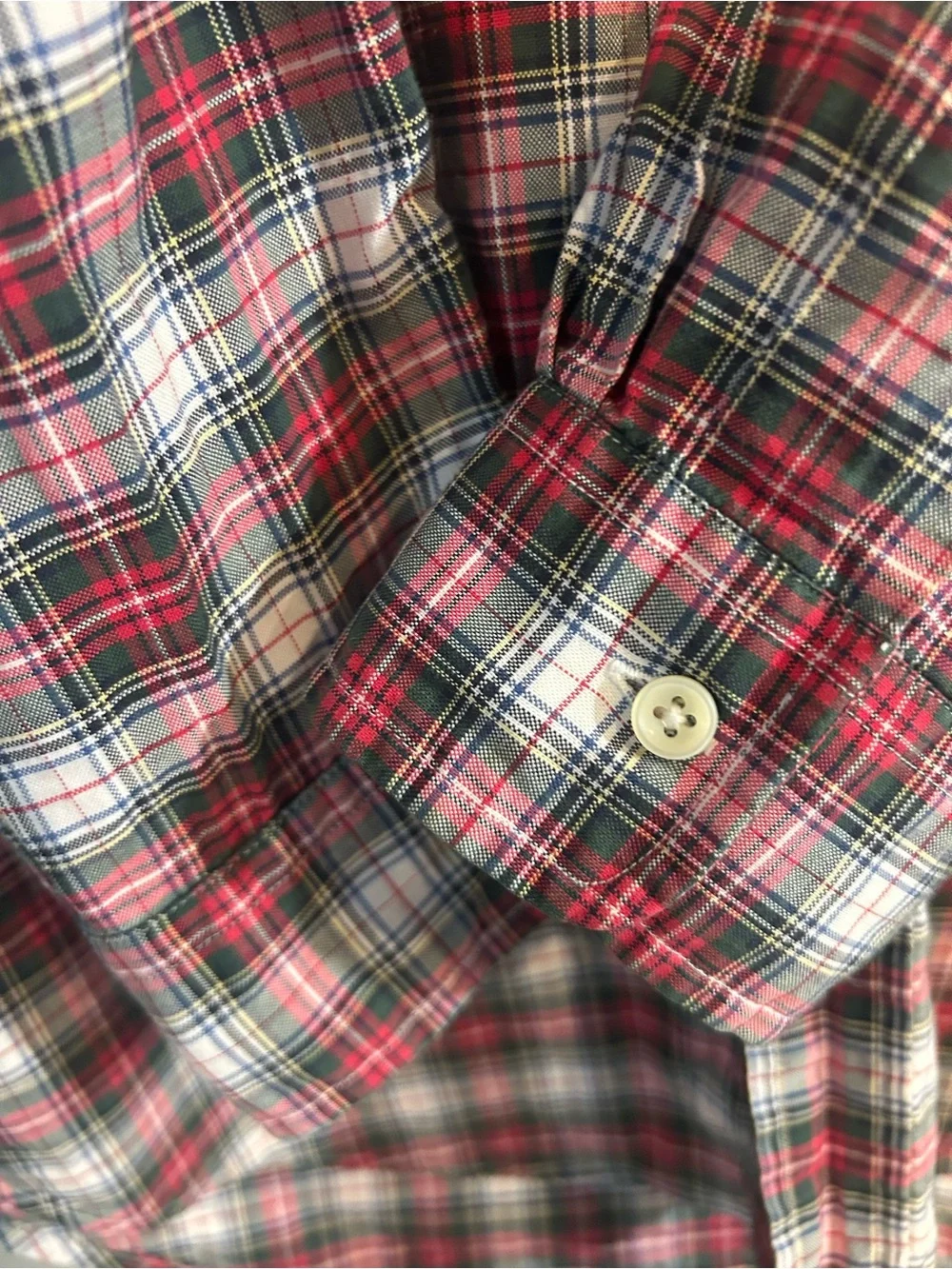 Polo Ralph Lauren button red collar